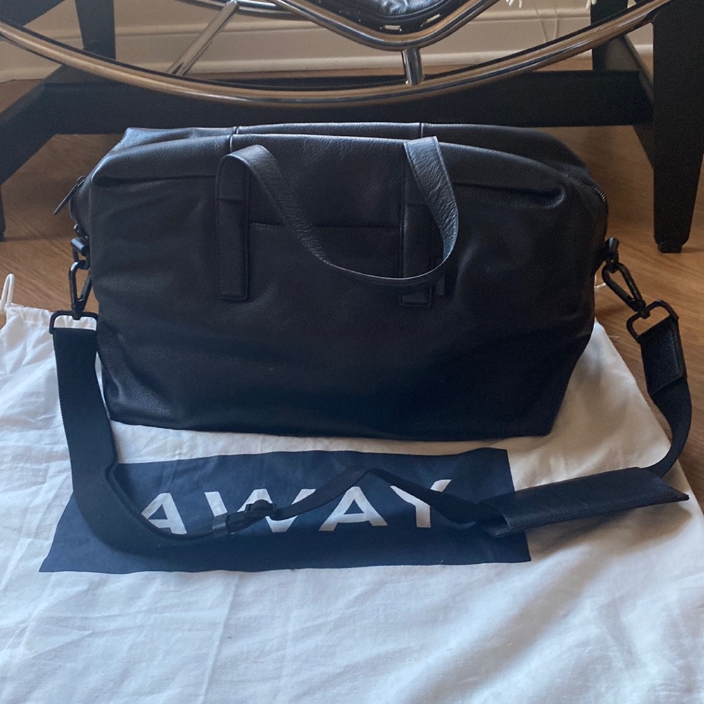 Away Everywhere Bag in Black Leather
